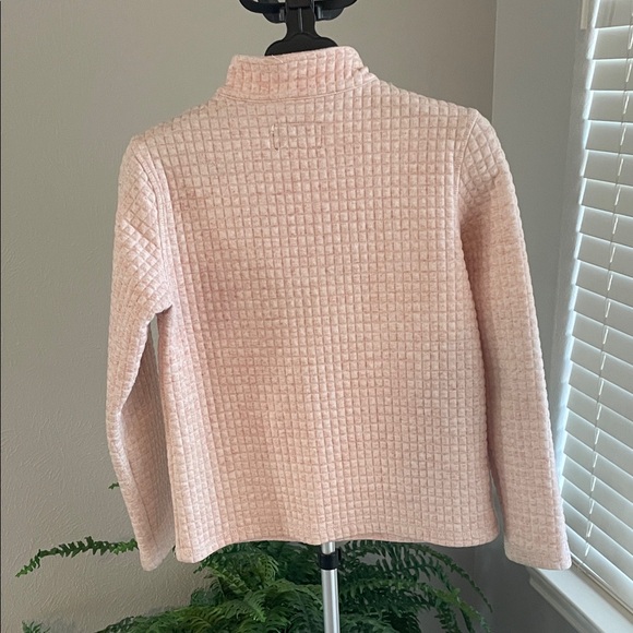 Properly Tied Cozy Pink Kids Quarter-Zip Sweatshirt - Picture 6 of 9